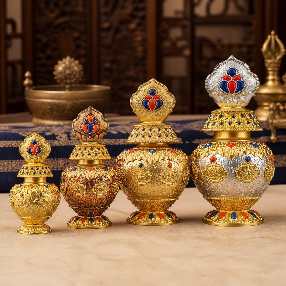 Tibetan Auspicious Treasure Vase