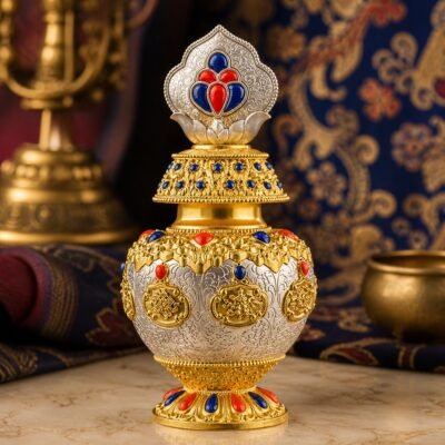 Tibetan Auspicious Treasure Vase