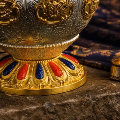 Tibetan Auspicious Treasure Vase