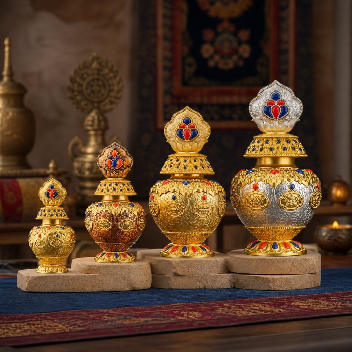 Tibetan Auspicious Treasure Vase