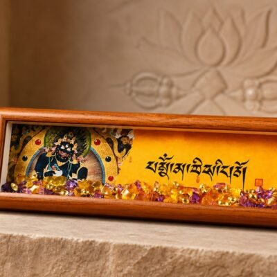Tibetan Crystal Mantra Altar Frame