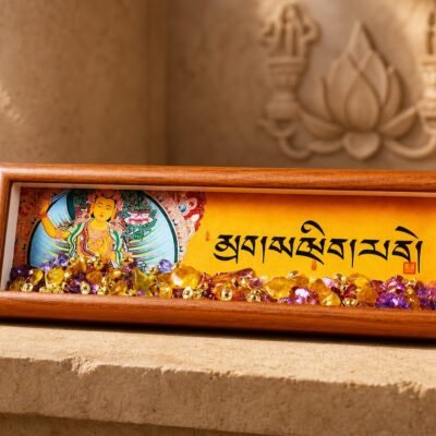 Tibetan Crystal Mantra Altar Frame