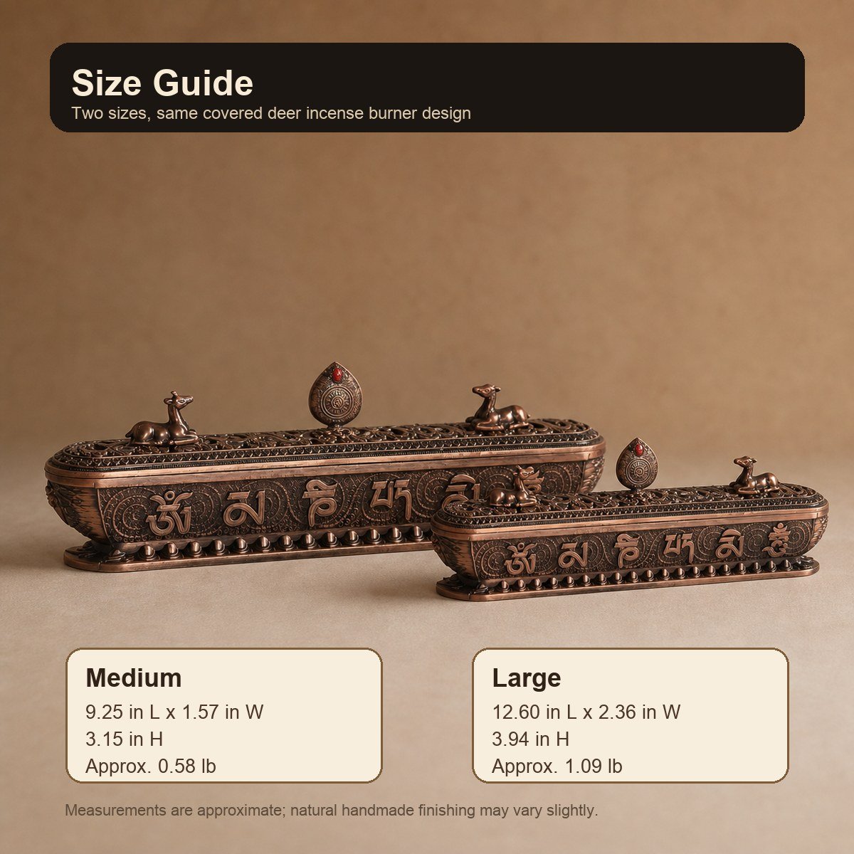 Tibetan Deer Mantra Incense Burner