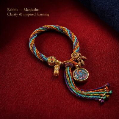 tibetan-eastern-zodiac-guardian-cord-bracelet-07-rabbit Tibetan Eastern Zodiac Guardian Cord Bracelet