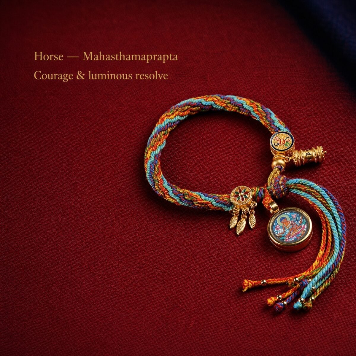 tibetan-eastern-zodiac-guardian-cord-bracelet-09-horse Tibetan Eastern Zodiac Guardian Cord Bracelet
