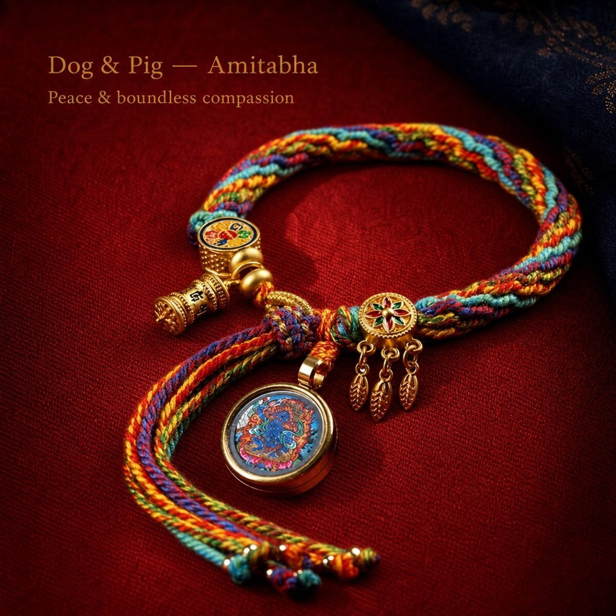 tibetan-eastern-zodiac-guardian-cord-bracelet-12-dog-pig Tibetan Eastern Zodiac Guardian Cord Bracelet