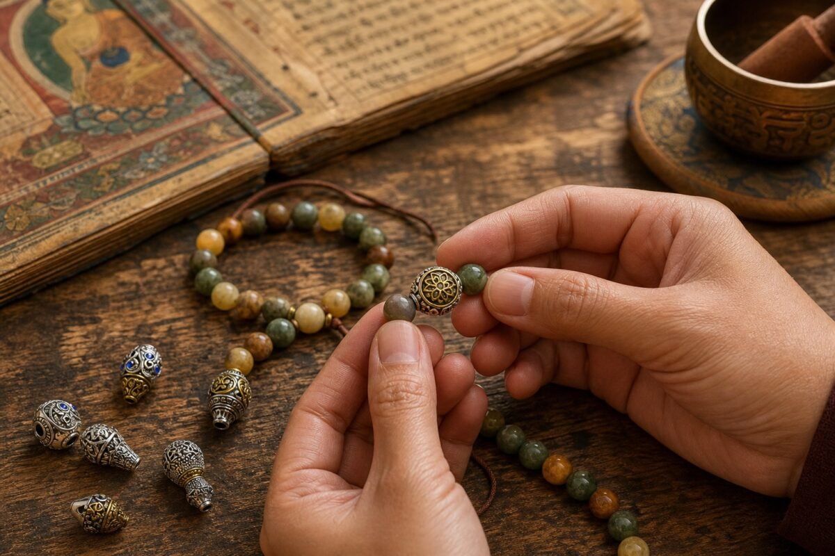 tibetan-inspired-metal-mala-spacer-charms-diy-making Tibetan Metal Mala Spacer Charms