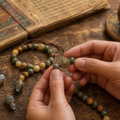 tibetan-inspired-metal-mala-spacer-charms-diy-making Tibetan Metal Mala Spacer Charms
