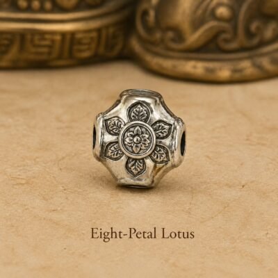 tibetan-inspired-metal-mala-spacer-charms-eight-petal-lotus Tibetan Metal Mala Spacer Charms