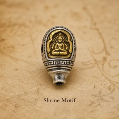 tibetan-inspired-metal-mala-spacer-charms-shrine-motif Tibetan Metal Mala Spacer Charms