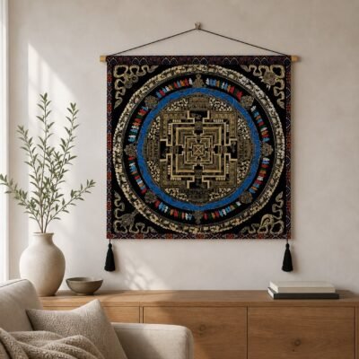 Tibetan Mandala Wall Hanging Tapestry
