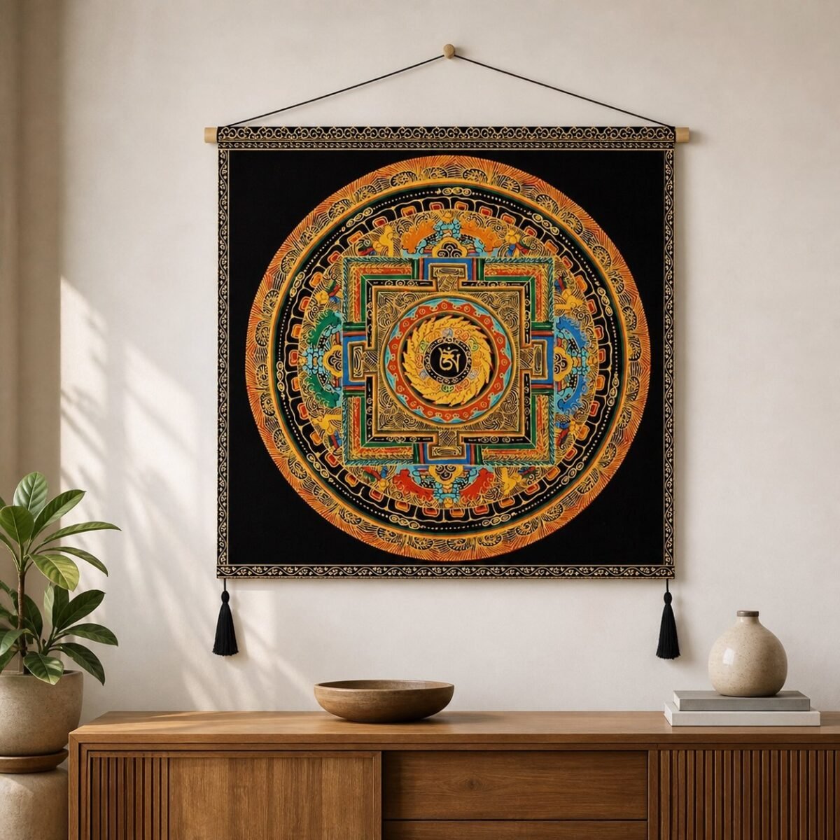 Tibetan Mandala Wall Hanging Tapestry