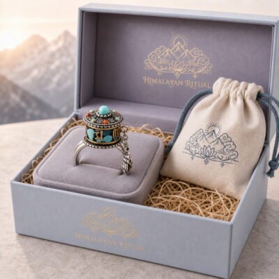 Tibetan Prayer Wheel Ring