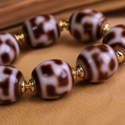 Tibetan Temple-Return Treasure Vase Dzi Bracelet