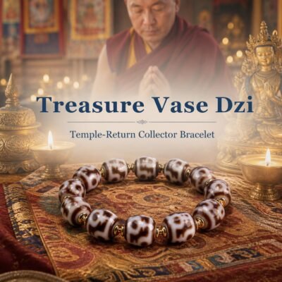 Tibetan Temple-Return Treasure Vase Dzi Bracelet