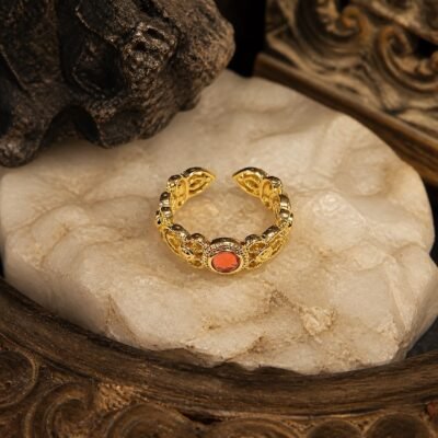 Vintage Palace Cloisonne Adjustable Ring