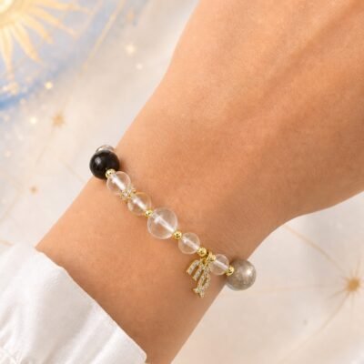 Virgo Clear Path Zodiac Crystal Bracelet