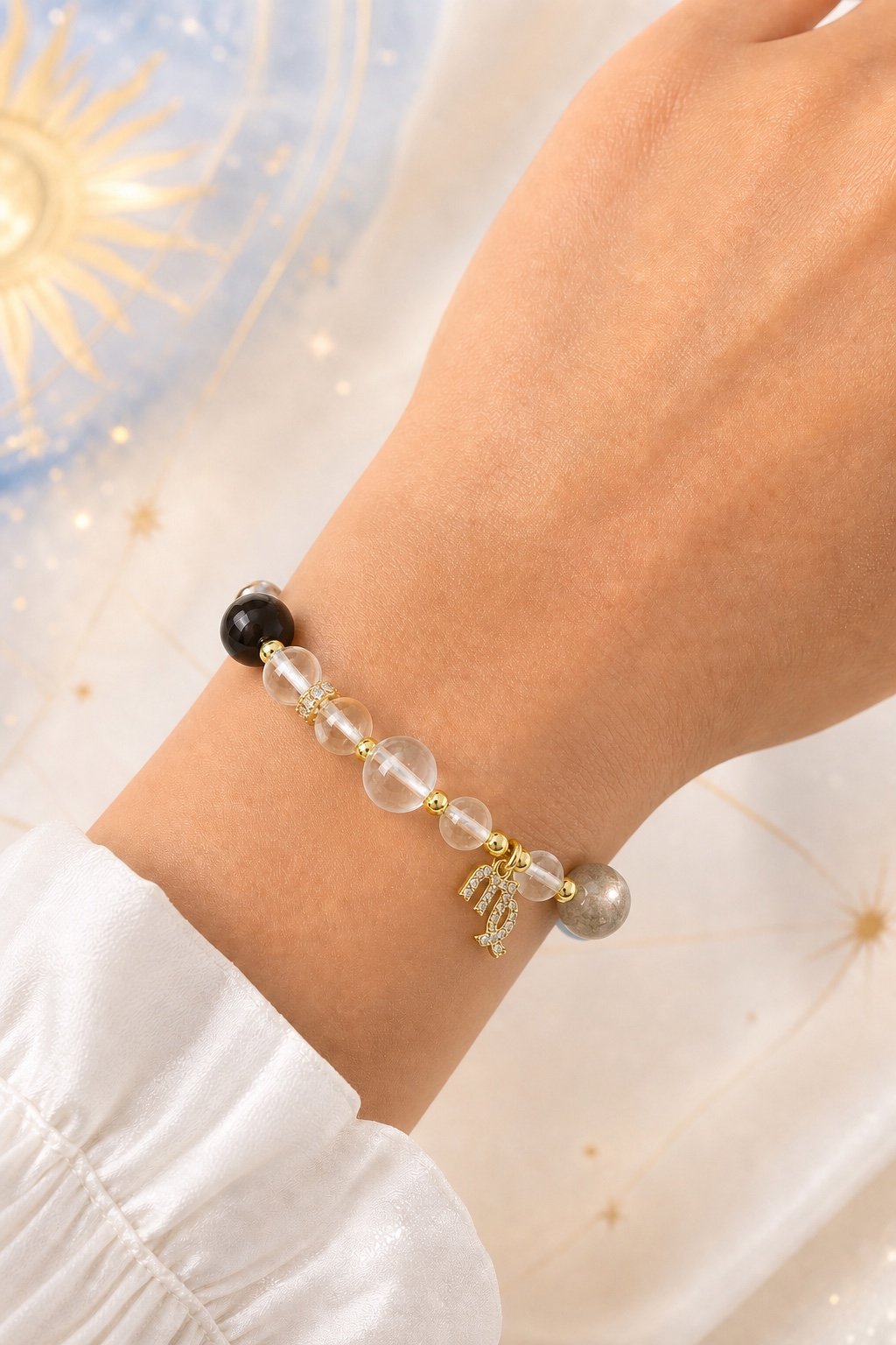 Virgo Clear Path Zodiac Crystal Bracelet