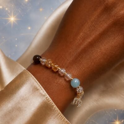 Virgo Clear Path Zodiac Crystal Bracelet