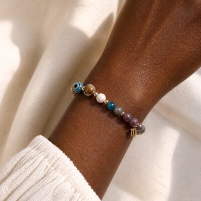 Virgo Celestial Light Planetary Bead Bracelet