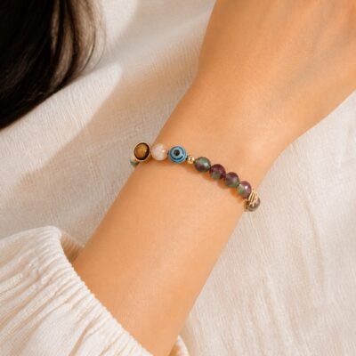 Virgo Celestial Light Planetary Bead Bracelet