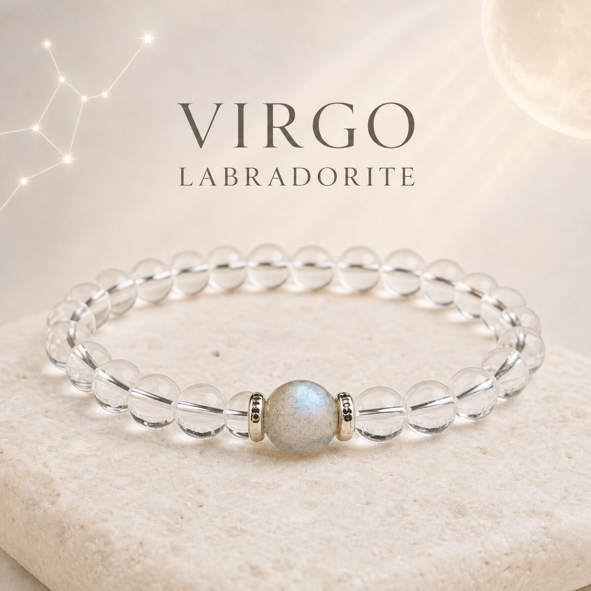 Virgo Celestial Birthstone Crystal Bracelet