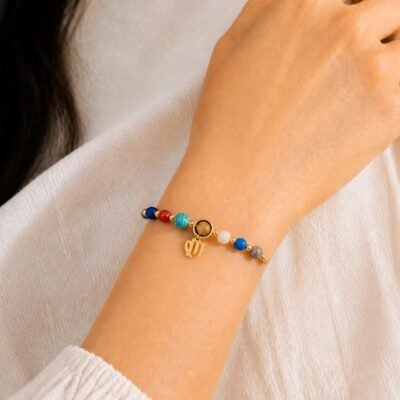 Virgo Rose Zodiac Totem Bracelet