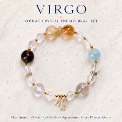 Virgo Clear Path Zodiac Crystal Bracelet