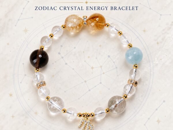Virgo Clear Path Zodiac Crystal Bracelet