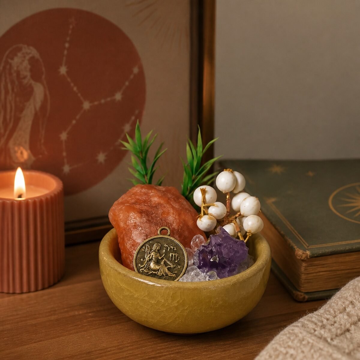 Virgo Crystal Micro-Landscape Desk Decor