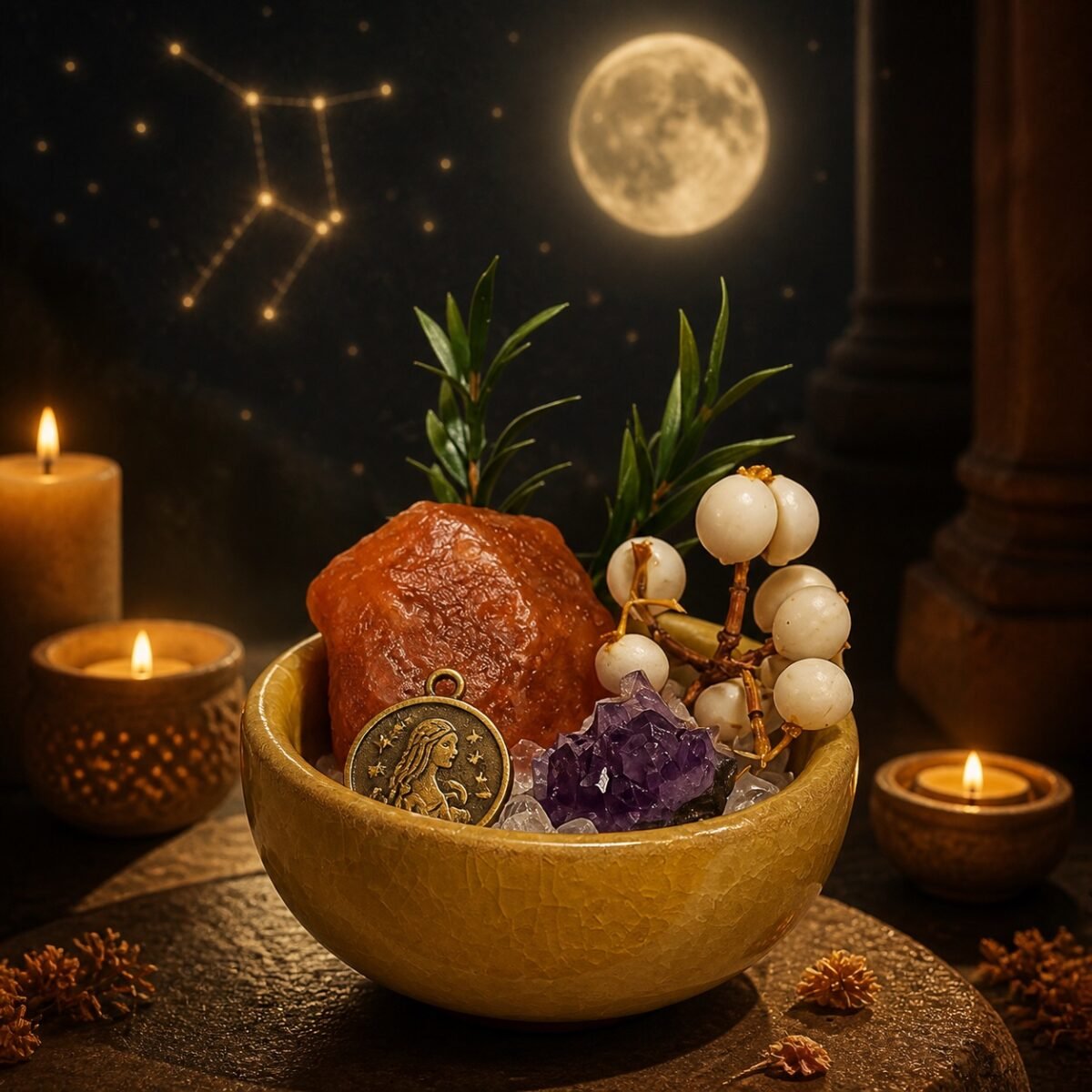 Virgo Crystal Micro-Landscape Desk Decor