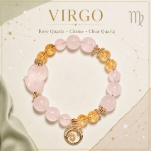 Zodiac Crystal Talisman Bracelet — Choose Your Sign - Virgo