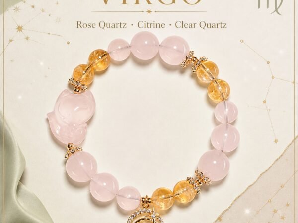 Virgo Zodiac Crystal Talisman Bracelet