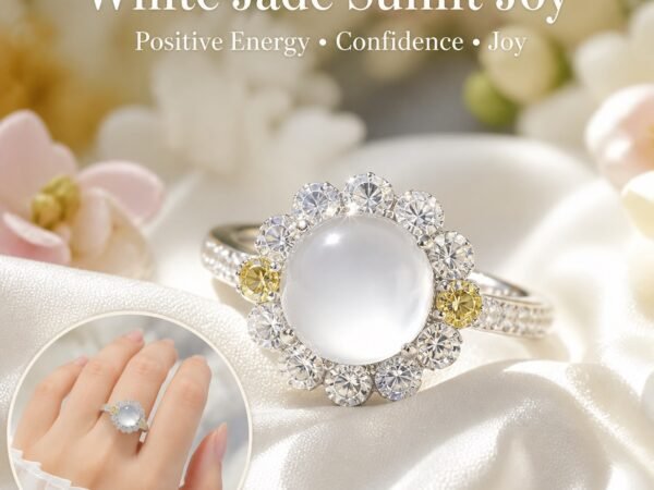 White Jade Sunlit Joy Ring