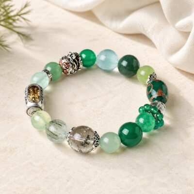 wood-growth-vajra-multi-gemstone-bracelet-01-main New Growth Vajra Crystal Bracelet
