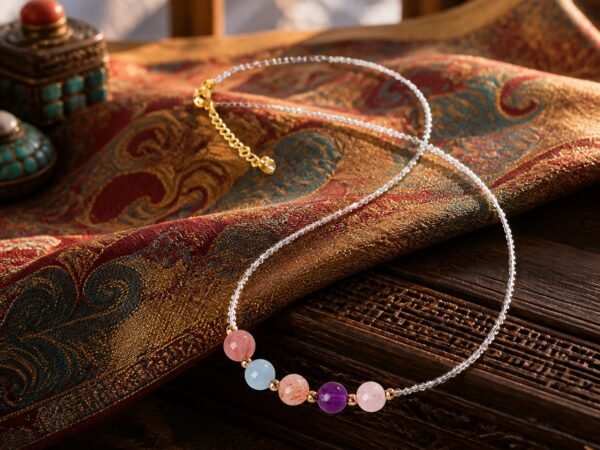 Minimalist Adjustable Crystal Collarbone Necklace