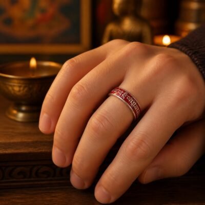 Yellow Jambhala Wealth Mantra Ring