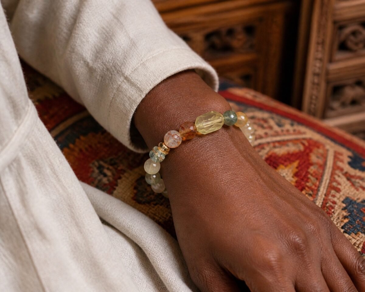 Mixed Gemstone Statement Bracelet
