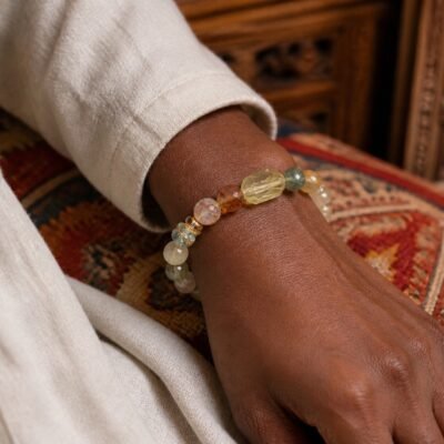 Mixed Gemstone Statement Bracelet