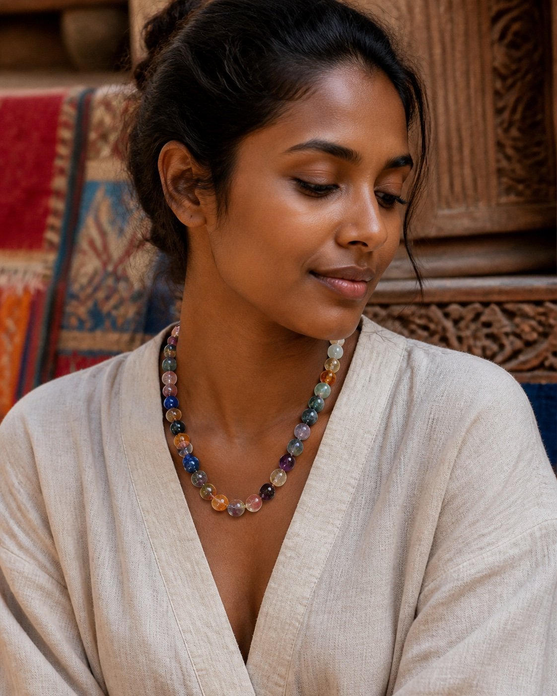 Multigem Meditation Necklace