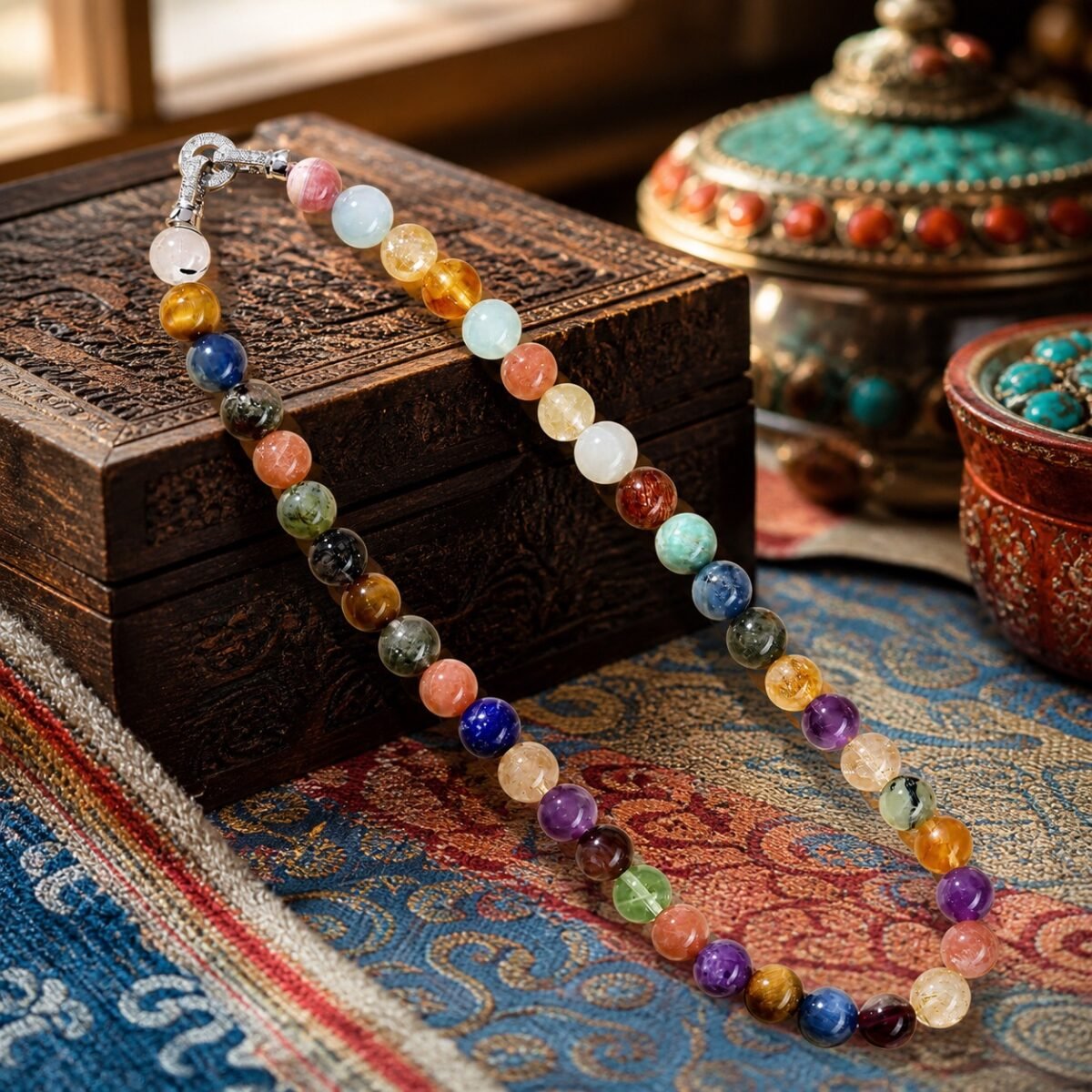 Multigem Meditation Necklace
