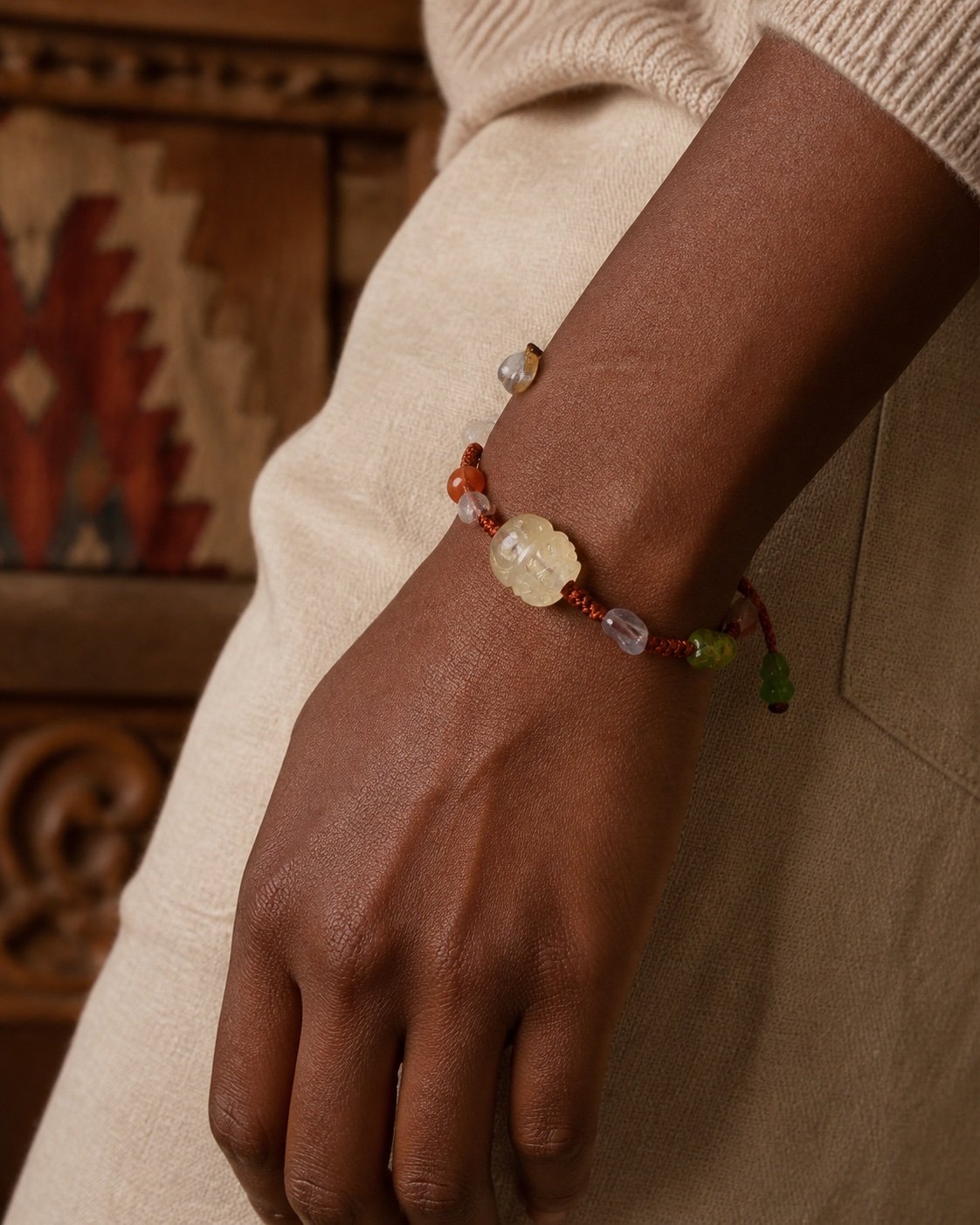 Citrine Pixiu Multigem Intention Bracelet