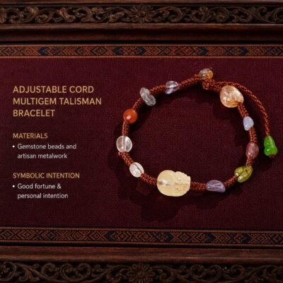 Citrine Pixiu Multigem Intention Bracelet