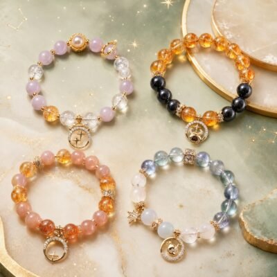 Zodiac Crystal Talisman Bracelet — Choose Your Sign