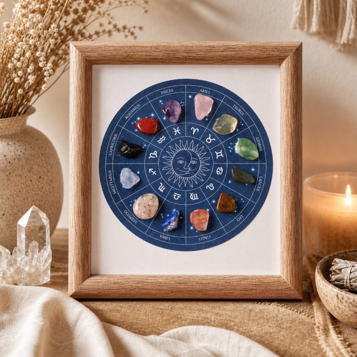 Zodiac Crystal Wheel Frame
