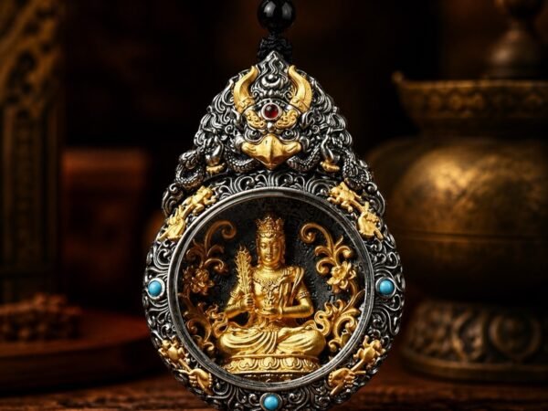 Eastern Zodiac Guardian Deity Rotating Amulet Necklace