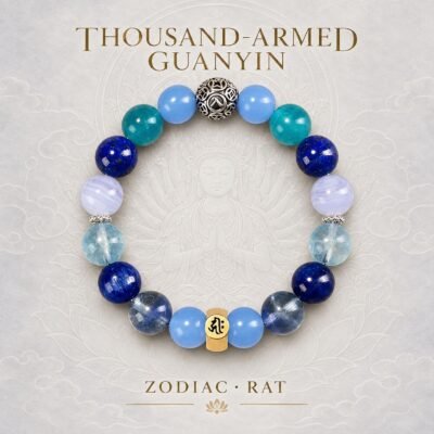 01-guanyin-rat-single Zodiac Intention Crystal Bracelet