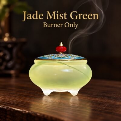 Jade Stone Cloisonne Incense Burner