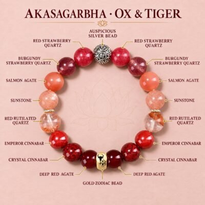 03-akasagarbha-ox-tiger-components Zodiac Intention Crystal Bracelet