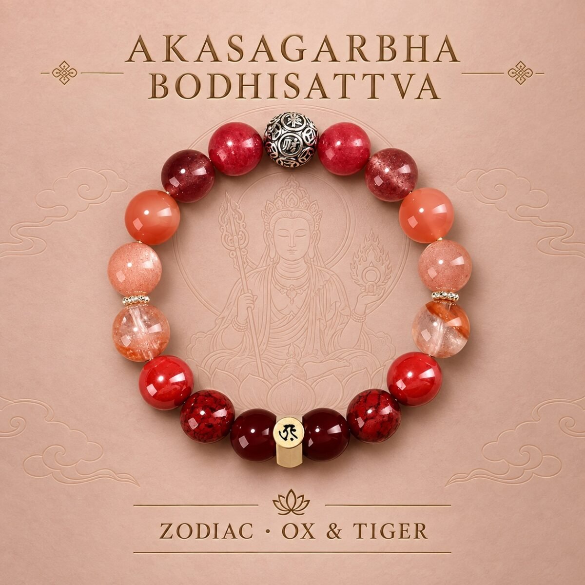 03-akasagarbha-ox-tiger-single Zodiac Intention Crystal Bracelet